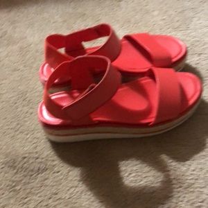 Orange women sandal 7 1/2 Fanco Sarto